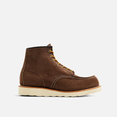 Red Wing Mens 6 Inch Classic Moc Boot Chocolate Muleskinner Leather