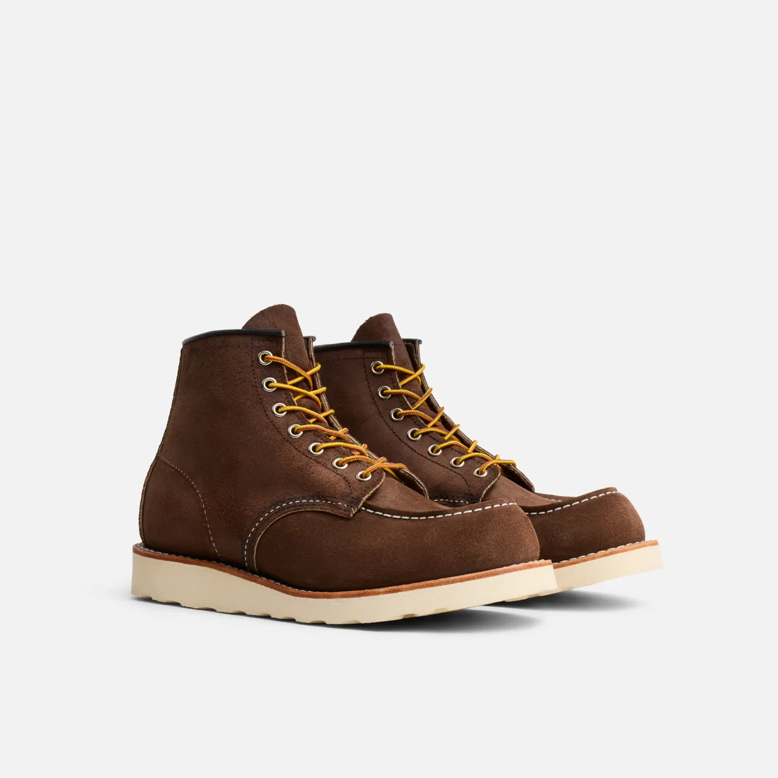 RED WING SHOES ブラウンデッキシューズ Red Wing Mens 6 Inch Classic Moc Boot Chocolate Muleskinner Leather