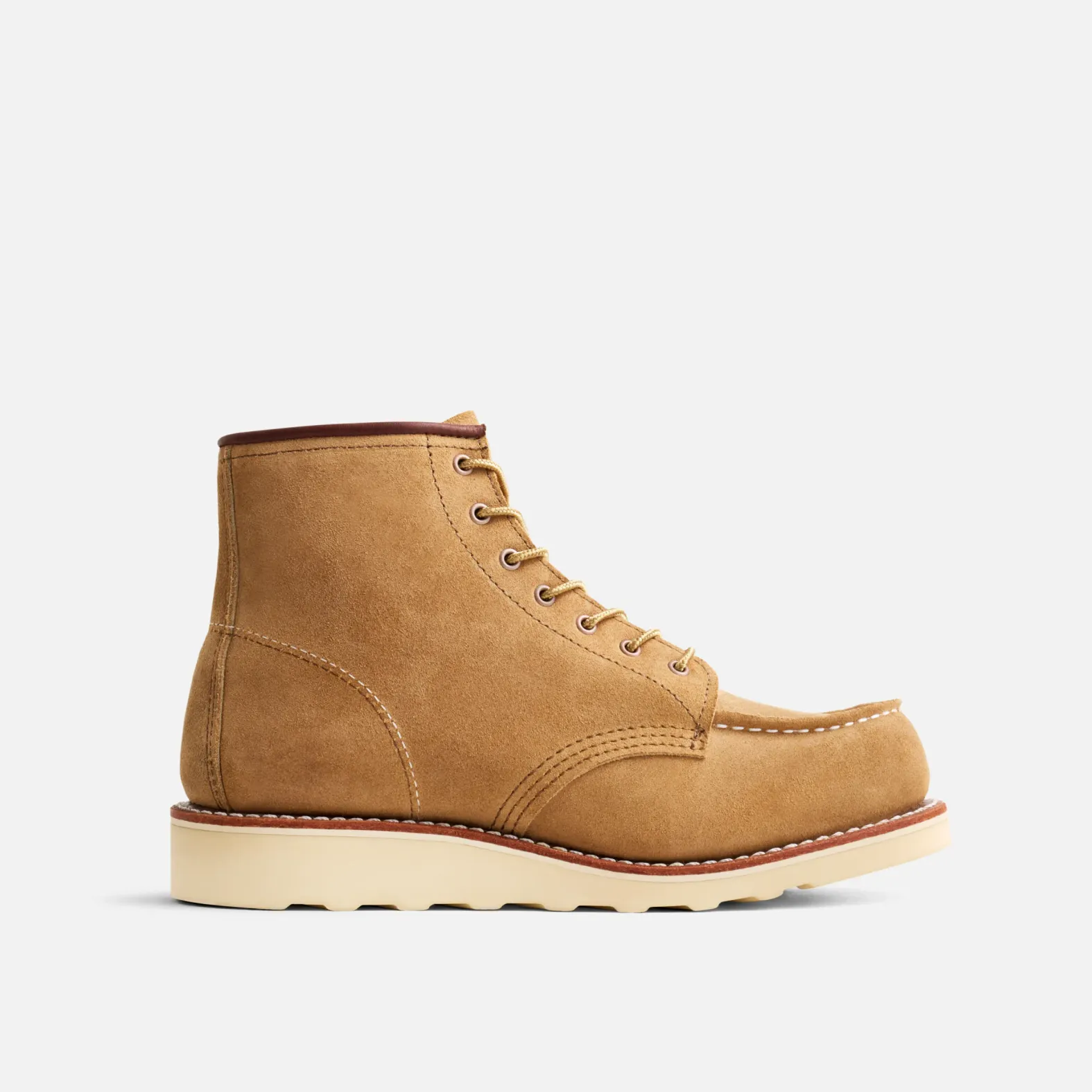RED WING 25.5ベージュ Red Wing Womens 6 Inch Classic Moc Boot Hawthorne Muleskinner Leather