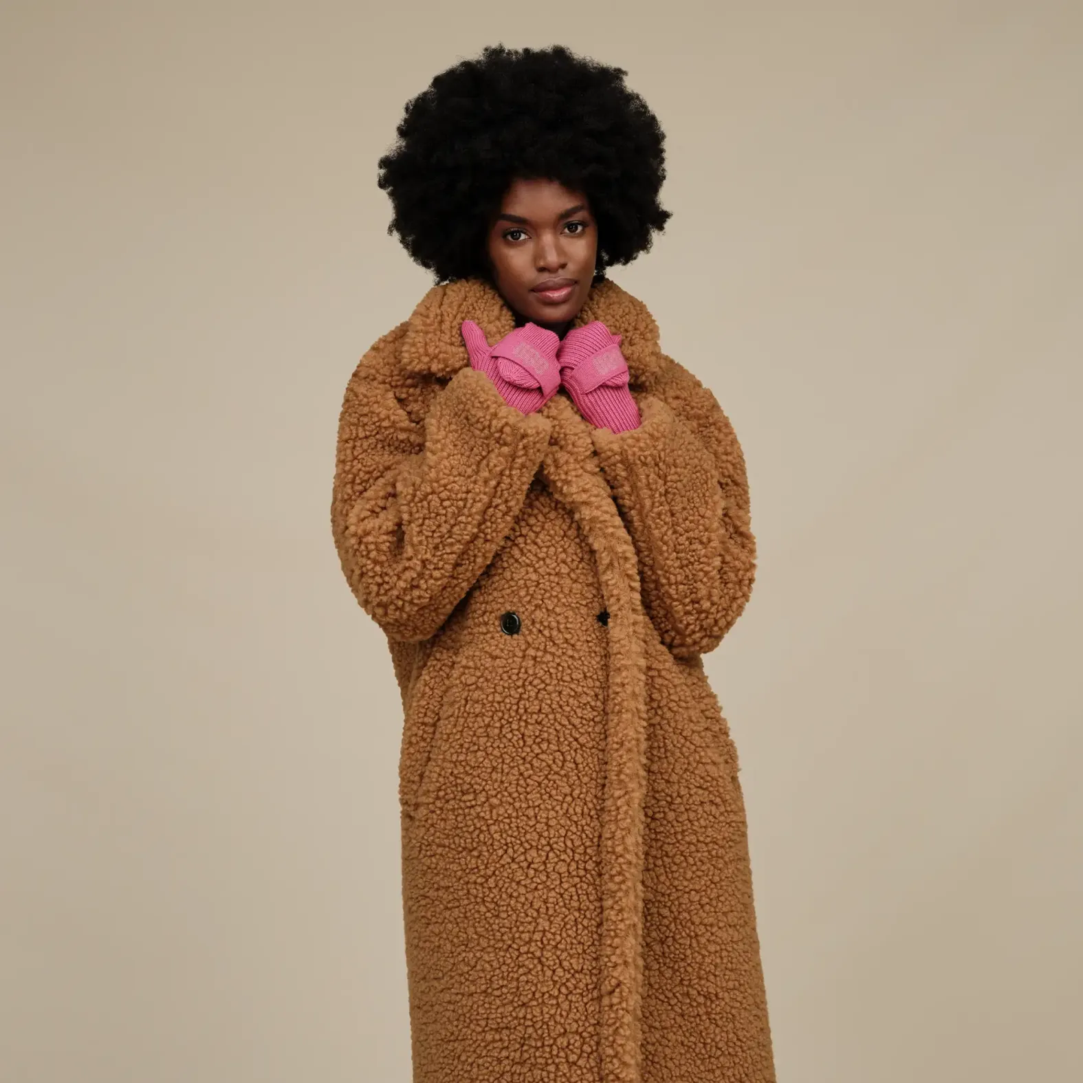 UGG Women's Gertrude Long Teddy Chestnut